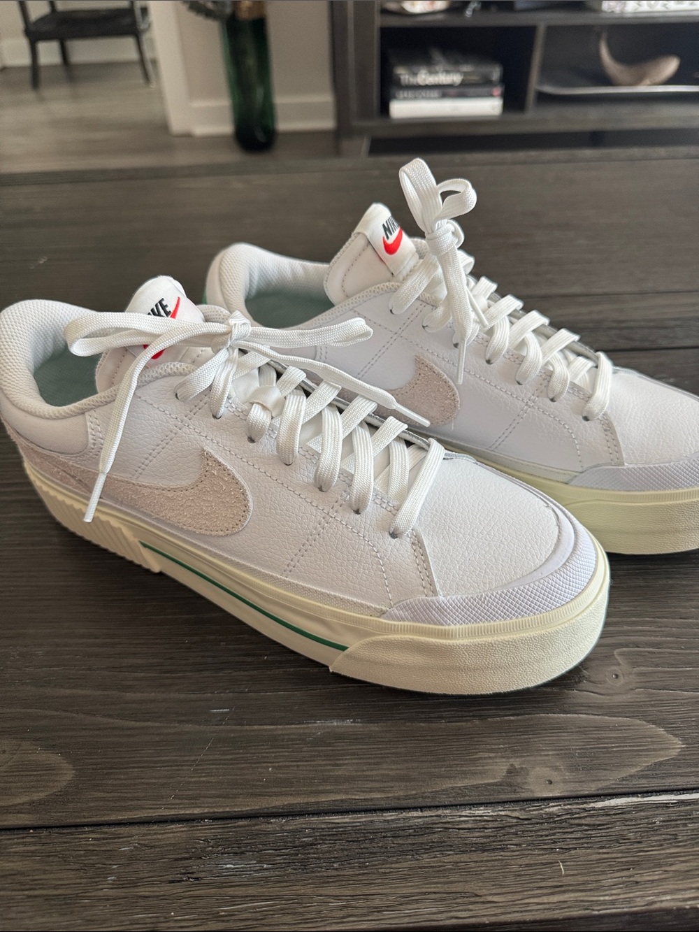 Nike Women’s Court Legacy Lift Leather Low-Top Sneakers